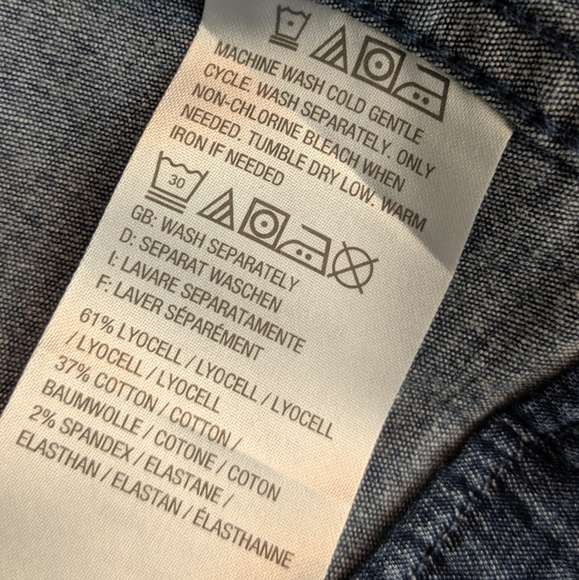 H by HALSTON Stretch Lyocell Denim Moto Jacket 10 - Picture 8 of 8